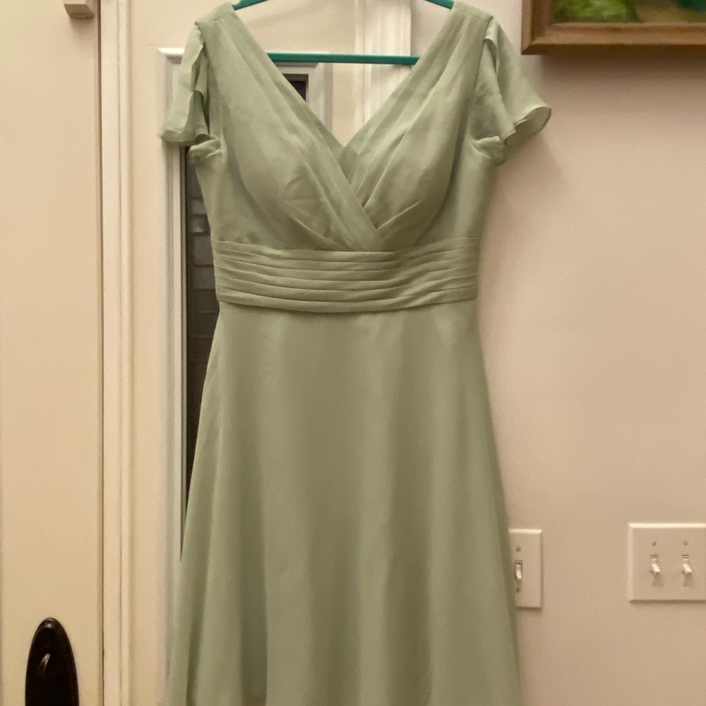 JW Bridal.   Sage green.  Size 12.   Like new.  Excellent condition.